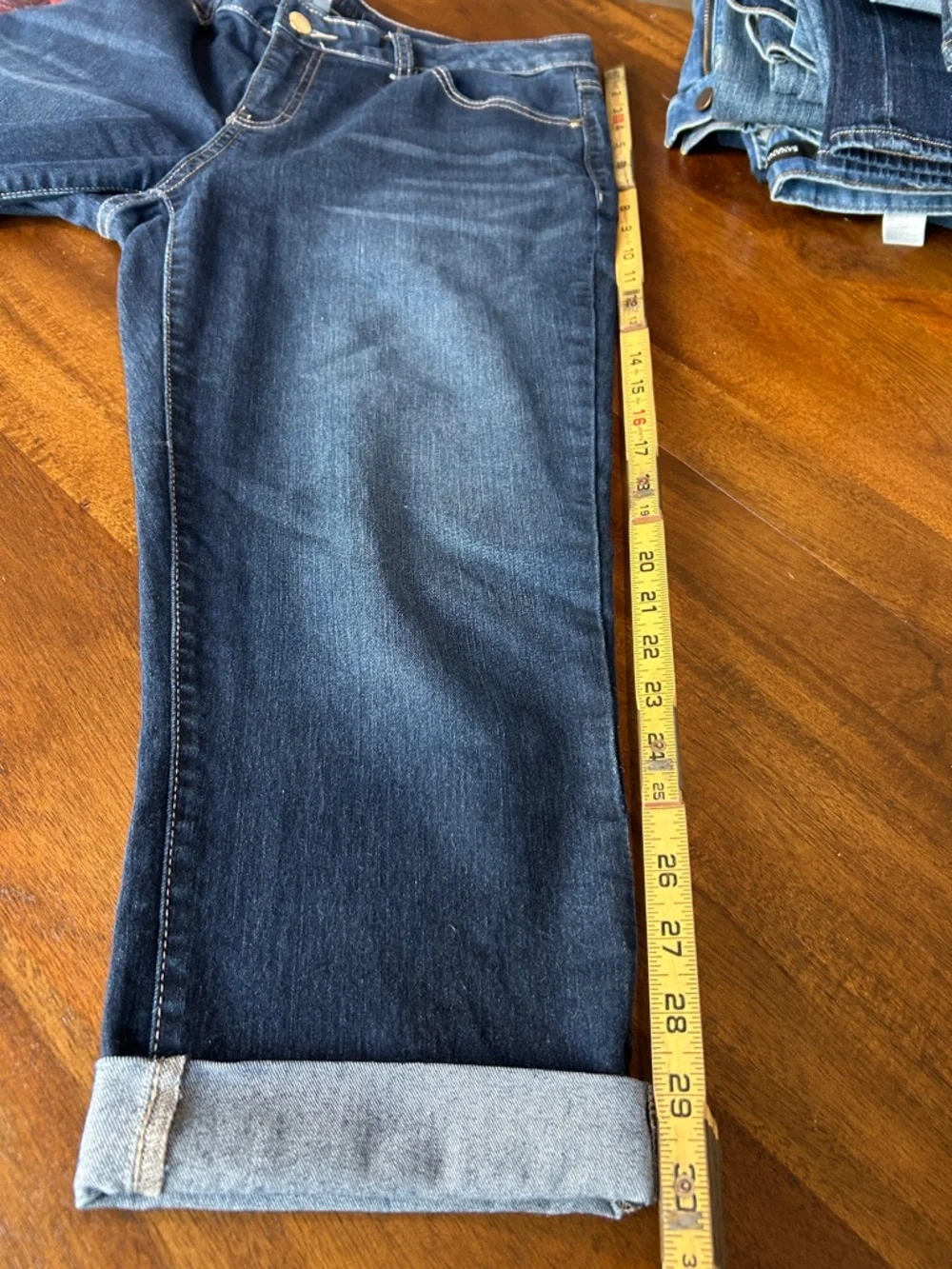 Jennifer Lopez Dark Blue Stretch Ankle Jeans - Picture 5 of 7